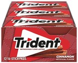 Trident Cinnamon Sugar Free Gum, 12 Packs of 14 Pieces (168 Total Pieces) - £14.66 GBP