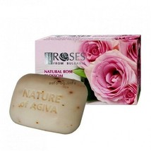 Agiva 75ml TOILET SOAP Red ROSE with Natural Bulgarian Rose Blossom, Nourishing - £2.92 GBP