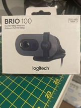 Logitech - Brio 100 1080p Full HD Webcam for Meetings and Streaming - Graphite - £19.48 GBP