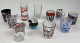 Lot of 11 Vintage Collectible Shot Glasses U.S. INT. Souvenir Toothpick ... - $26.72