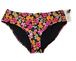 Time and Tru Womens 2XL Blooming Floral Mid Rise Ruched Back Bikini Bottom - $13.06