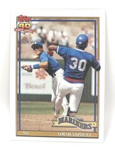 1991 Topps Baseball Card #298 - Omar Vizquel - Seattle Mariners - SS - $0.99