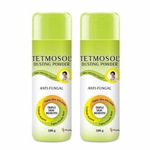 Tetmosol Anti-fungal Dusting Powder, 100gm Pack of 2, For Prickly Heat, ... - £18.75 GBP