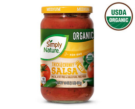 Organic Thick &amp; Chunky Medium Salsa, 16 oz Case Of 6 Simply Nature ) - £14.80 GBP