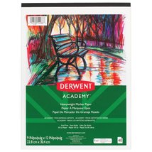 Derwent Academy Marker Paper Pad, 40 Sheets, 9&quot; x 12&quot;, Heavyweight (54988) - £11.18 GBP