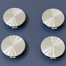 TESLA 2 1/4&quot; Button Center Caps For Alloy Wheels OEM # 6005879-00-A USED SET/4 - £47.21 GBP
