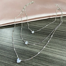 Fashionable Simple Multi-Layer Five-Pointed Star Love Water Drop Pendant Vintage - £7.98 GBP