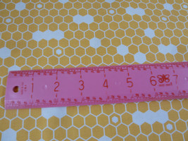 Honeycomb Bee Hive Fabric Cotton 43&quot; X 2 yards Rtley Blake Lori Whitlock... - £10.11 GBP
