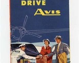 Fly United Drive Avis Rent a Car Brochure 1950&#39;s - $13.86