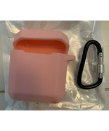 Pink Silicone Earbud Case With Clip - £5.79 GBP