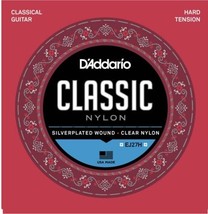 D&#39;Addario EJ27H Classical Guitar Nylon String Hard Tension - $19.99