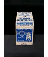 1930s DODGE PLYMOUTH CARS Matchbook BRACKETT Motor Co, Colebrook New Ham... - €7,42 EUR
