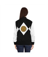 Copy of Angel Grove High School Black Ranger Women&#39;s Bomber Jacket (AOP) - $62.41 CAD+