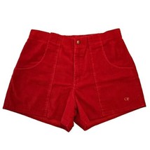 Vtg 80s OP Longrider Dogtown Beach SoCal Corduroy Shorts Mens 38 Red USA Made - $123.46