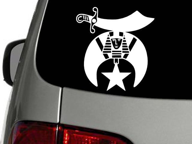 Shriners Freemason Masonic Vinyl Decal Car Window Wall Sticker CHOOSE SI... - $3.13+