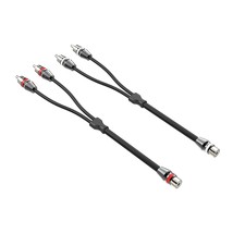 1Ft 1 Female To 2 Male Nickel Plated Rca Y Adapter Splitter Connector Cable (2 P - $28.99