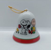 Snoopy &quot;Woodstock Makes Great Root Beer Egg Nog&quot; Christmas Bell 1965 Peanuts - £19.38 GBP