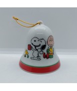 Snoopy &quot;Woodstock Makes Great Root Beer Egg Nog&quot; Christmas Bell 1965 Pea... - $33.93 CAD