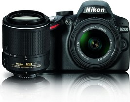 18-55Mm And 55-200Mm Vr Dx Zoom Lenses Are Included In The Nikon D3200 24 Point - £1,033.66 GBP