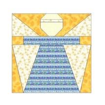 Angel Paper Piecing Quilt Block Pattern  001 A - $2.75