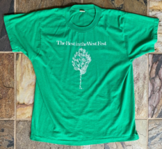 Best in the West Fest T Shirt  - L - Green - Graphic Tee - Single Stitch... - $367.33 MXN