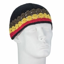 KUFI Topi Tupi BEANIE COTTON Crochet KNIT HAT CAP Dual Weave Rasta Shorty - £9.54 GBP