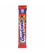 10 packs Crispy Crunch Chocolate Candy Mini Bars Snack Size Cadbury 115g... - £31.19 GBP
