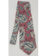 Morgan Hart Mens Necktie Multicolor Paisley Design 100% Silk 56.5&quot; Long - $13.82 CAD