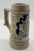 U) Vintage Ceramarte Hand Painted Beer Stein 8.5&quot; Mug Made in Brazil - $271.46 MXN