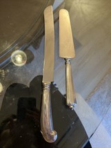 RAIMOND SHEFFIELD ENGLAND Carving Cake Knife Sterling Silver Handle 12&quot; ... - $39.35