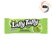 40x Pieces Laffy Taffy Sour Apple Taffy Candy Pieces No Artificial Flavors! - £11.04 GBP