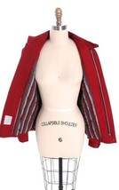 VTG 50s Rockabilly Jacket Danville Windbreaker Red Striped  38 size S Ri... - $183.15