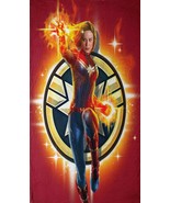 Captain Marvel Supernatural Science Micro Raschel Throw Blanket - £13.19 GBP