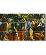 August Macke Abstract Painting Ceramic Tile Mural BTZ05613 - $150.00+
