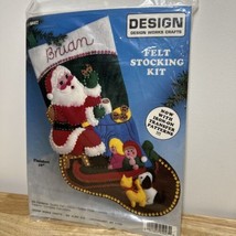 Design Works Christmas Felt Stocking Kit Cookies for Santa 16” 5027 - $12.38