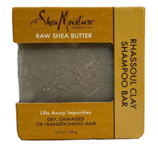 Raw Shea Butter Rhassoul Clay Shampoo Bar Shea Moisture New - $19.79