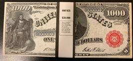 $20,000 In 1880 $1000 United States Note Play/Prop Money DeWitt Clinton USA - $12.99