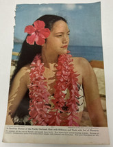 Vintage Hawaii Magazine Articles Pearl Harbor Flower Leis Crafting - £9.27 GBP