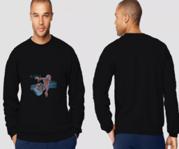 Surfing Black Men Pullover Sweatshirt - $32.89
