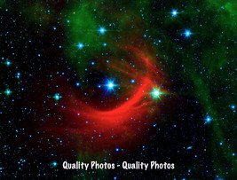 Rogue Star Speeds Through Space 8.5x11&quot; Photo Print, Runaway Sun Galaxy Spitzer - $8.11