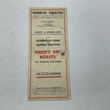 Playbill Theater Programma Garrick Teatro Aren&#39;T Uomo Beasts - $30.67