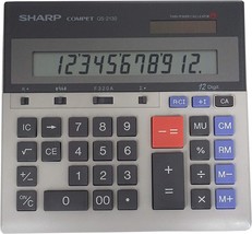 Sharp QS-2130 12-Digit Commercial Desktop Calculator with Kickstand, Arithmetic - £74.26 GBP