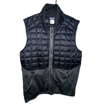 Patagonia Mens Large Black Hybrid Duck Down Puffer Vest Style 31310 Pockets - $75.00
