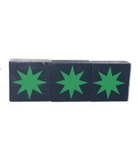 Qwirkle Replacement OEM 3 Green Starburst Tiles Complete Set - $7.49