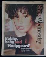 WHITNEY HOUSTON SHOW NEWSPAPER SUPPLEMENT VINTAGE 1993 - $47.85 CAD