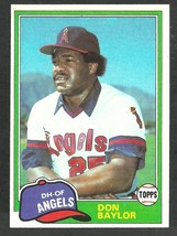 California Angels Don Baylor 1981 Topps Baseball Card 580 nr mt - £0.39 GBP