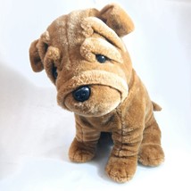 Mai Toi Shar Pei Plush Stuffed Dog realistic brown puppy Sharpei wrinkly pup - £21.96 GBP