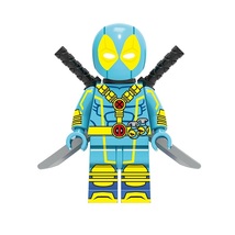 X-Men Deadpool (Blue Suit) Marvel Super Heroes Minifigures Building Toys - £2.36 GBP