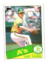 1985 Topps #293 Curt Young Oakland Athletics - £0.78 GBP