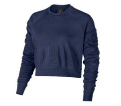 Nike Womens Plus Size Cropped Versa Just Do It Sweatshirt Size 1X Color Blue - £50.84 GBP